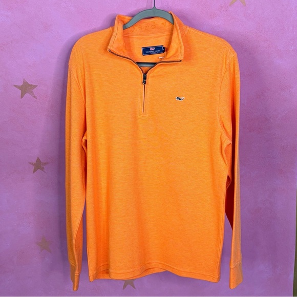 Vineyard Vines Saltwater Quarter-Zip 1/4 Zip Pullover Size M Fresh SqueezeNWT